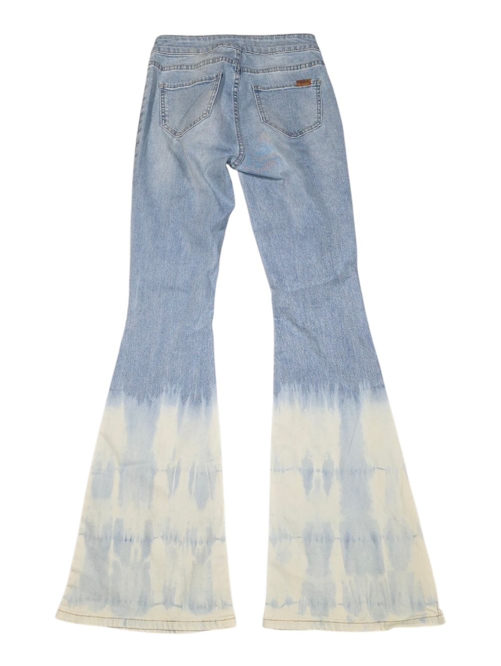 Rock and Roll Cowgirl Ladies' Button Bargain Hi Rise Flare Light Wash Size 25 - Picture 2 of 3